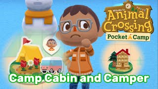 Animal Crossing Pocket Camp Camp Cabin and Camper showing [upl. by Nelyaw]