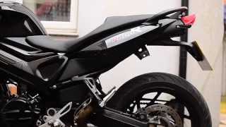 BMW F800R exhaust  Withwithout silencer [upl. by Adnawad]