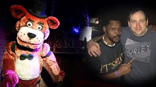 I FREAKING MET SCOTT CAWTHON  REAL LIFE FREDDY FAZBEARS PIZZA ATTRACTION Fright Dome [upl. by Mussman]