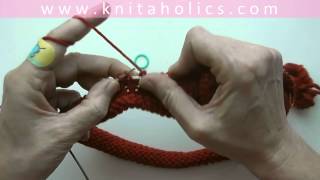 Knit with eliZZZa  Raglan Sweater Top Down  Video 02  Raglan Slants  Increasing [upl. by Mccafferty781]