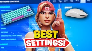 The BEST Keyboard amp Mouse SETTINGS for Fortnite [upl. by Ashling640]