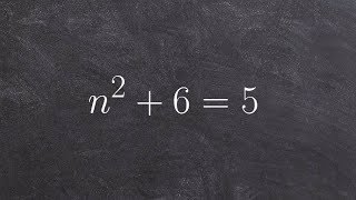 Solve an equation using the square root method [upl. by Eradis976]