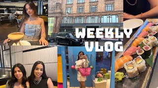 weekly vlog  HUGE NEWS harrods shopping make up haul amp nobu with friends [upl. by Ecinreb]