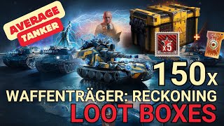 150 x Waffenträger Reckoning Loot boxes Opening  Was it worth it   World of Tanks [upl. by Melosa164]