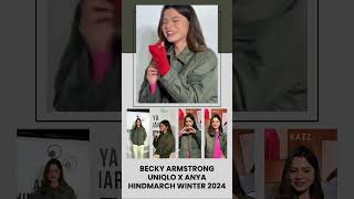 241114 Becky x Uniqlo x ANYA HINDMARCH Winter 2024 Beckysangels uniqlo uniqlothailand [upl. by Ordnas]