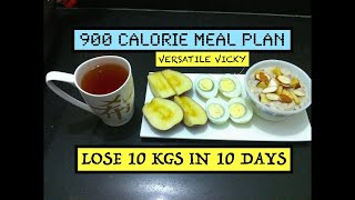 Egg Diet For Weight Loss  900 Calorie Diet To Lose 10Kg In 10 Days  Egg Diet By Versatile Vicky [upl. by Ayhtak149]