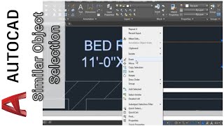 Select similar objects in AutoCAD  Similar Object selection Method in AutoCAD autocad [upl. by Bicknell756]