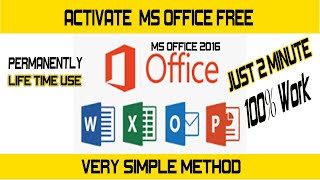 How to Activate MS Office 2016 for FREE 100 Working CollegeofEngineers [upl. by Schofield897]