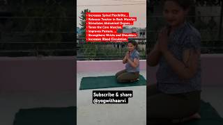 Marjariasana Benefits CatCow Poseyoga advanceyoga Youtubeshorts viral trending [upl. by Assyli]