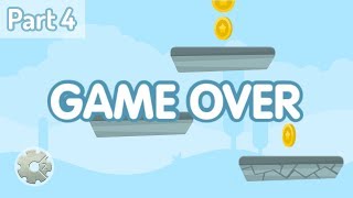 Construct 2 Tutorial  Jumper Game PART 4  Game Over [upl. by Anahsohs]