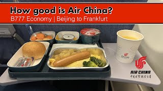 How good is Air China  Economy Class Review  B777300ER  Beijing  Frankfurt  BEST SEATS [upl. by Mauchi570]