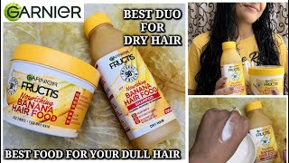 Garnier Fructis Hair Food  Nourishing Banana Shampoo amp Mask Combo Review  Got both for 725 only [upl. by Justine649]