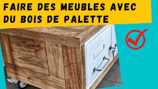 Bois de palette pour faire des meubles  tuto complet [upl. by Allana]