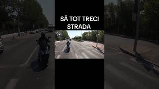 Trecere pietoni bucuresti romania masina motor moto trafic politie bicicleta pieton sofer [upl. by Evol]