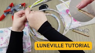 Luneville tutorial for beginners 1 Preparing for embroidery [upl. by Leik]