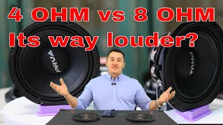 Myth busted real test 4 Ohm vs 8 Ohm speaker Car audio system PRV AUDIO 6MR500NDY [upl. by Alarick]