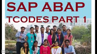 Mastering SAP ABAP Tcodes Your Ultimate Guide  Part 1quot [upl. by Amir]