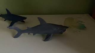 Sharks vs Jellyfish Stop Motion [upl. by Rann]