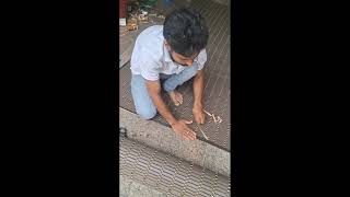 pvc blind site border kaise lagaye how to site border fixed pvc blinds [upl. by Relyt]