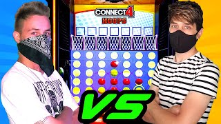 FIRST TO CONNECT 4 WINS 100 ARCADE CHALLENGE HOOPS [upl. by Ylas]