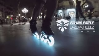 Lazerwheelz  110mm  Freeskate at night [upl. by Coretta550]