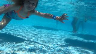 Eva Underwater Swimming Part 6  Insotel Cala Mandia Resort Majorca [upl. by Jestude]