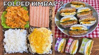 How to make Folded Kimbap  A quick way to prepare and eat with simple ingredients [upl. by Sadinoel]