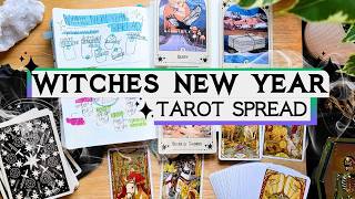 Wheel of the Year Tarot Spread 💀🔮 for a Witches Year Ahead Reading [upl. by Lenor]