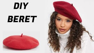 How To Make A Beret  Beret Pattern Drafting Tutorial  French Beret [upl. by Aytida314]