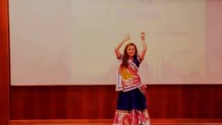 Ghagra Bollywood Dance on PDPU stage Pj Namaste 20 AIESEC Ahmedabad India 2015 [upl. by Oniratac]