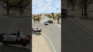 Realistic Highway Car Crashes 91  BeamNGdrive [upl. by Llenehs]