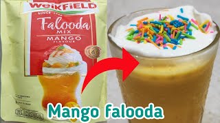 Faluda Recipe  Mango Faluda RecipeFaluda Kaise Banate Hain Falooda recipe  Weikfield falooda mix [upl. by Keenan]