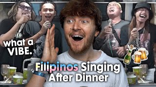 THIS IS A VIBE Filipinos Singing After Dinner  Limuel Llanes and Friends  Reaction [upl. by Luzader719]