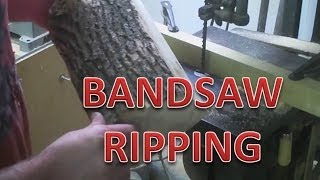 Ripping Wood on the Bandsaw [upl. by Sherm369]