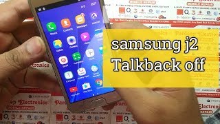 Samsung J2 Talkback off  Pardeep Electronics [upl. by Stanislas971]