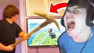 Reacting to ULTIMATE Fortnite RAGES [upl. by Aved591]