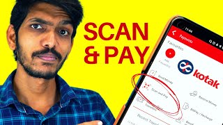 How to Scan and Pay in Kotak Bank App  Kotak Bank QR Code Payment in English [upl. by Yatnuahc]