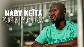 NABY KEÏTA  SIGNING DAY  BEHIND THE SCENES  SV Werder Bremen [upl. by Ratha]