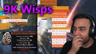 42 Divines amp Squire drop from our 9K Wisp map  POE Affliction [upl. by Cohlette]