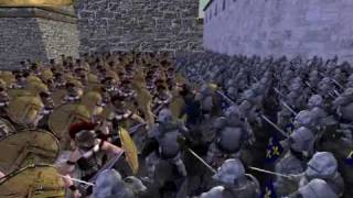 RTW Deadliest Warrior 2 Medieval France vs Ancient Sparta [upl. by Ardnuahc]