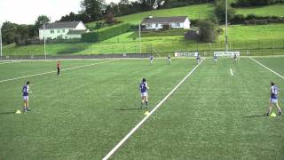 Gaelic Football 3 man weave and kick [upl. by Dauf]