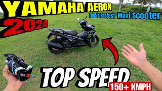 Yamaha Aerox 155 Top Speed  ಸೂಪರ್ ಸ್ಕೂಟರ್  India’s Faster Scooter  Amul Vlogs [upl. by Paapanen]