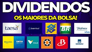 15 AÇÕES MAIORES DIVIDENDOS DA BOLSA em 2024 [upl. by Rehpotsyrk]