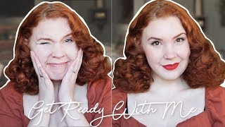 Vintage Chatty GRWM  My Everyday Makeup [upl. by Anahsit]