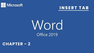 Complete insert tab in word 2019 I How to use insert tab in word 2019 [upl. by Gnouhk]