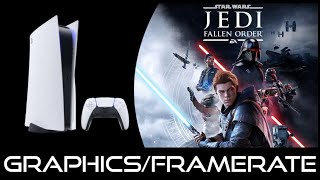 PlayStation 5  Star Wars Jedi Fallen Order  Graphics  Framerate [upl. by Eignav117]