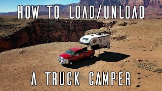 How to Load and Unload a Truck Camper [upl. by Vetter]