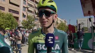 Lennard Kamna  Interview at the start  Stage 3  Volta a la Comunitat Valenciana 2024 [upl. by Nosirrah163]