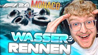 Monaco UNTERWASSER mit SLICKS FAHREN in F1 24 💧  CutterLukas [upl. by Colombi846]