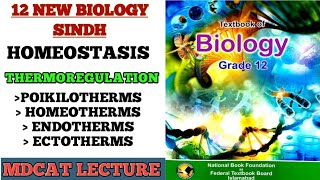 THERMOREGULATION  CLASSIFICATION OF ANIMALS ON THE BASIS OF THERMOREGULATION  12 NEW SINDH BIO [upl. by Airitac]